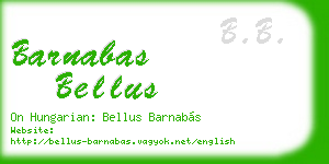 barnabas bellus business card